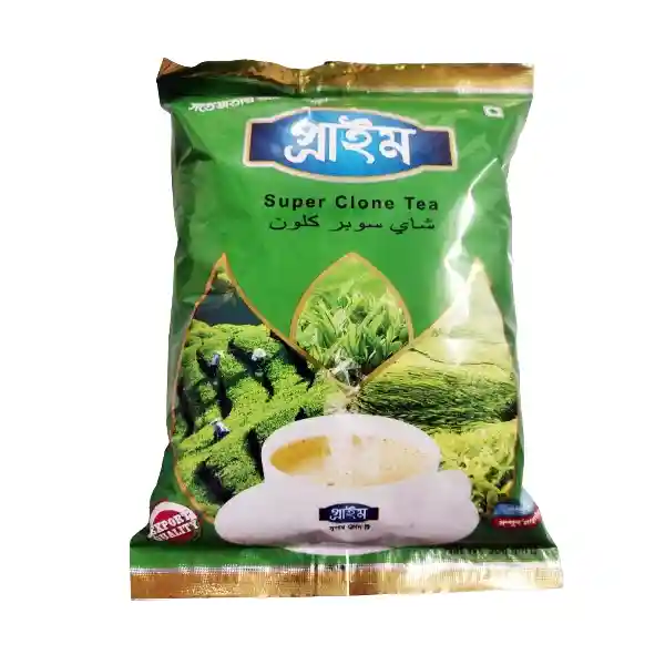 প্রাইম সুপার ক্লোন চা (চিকন/মিডিয়াম দানাদার) ৫০০ গ্রাম ২ প্যাকেট