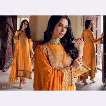 CHARIZMA VASAL LUXURY CHIFFFON UNSTITCHED COLLECTION VOL.3